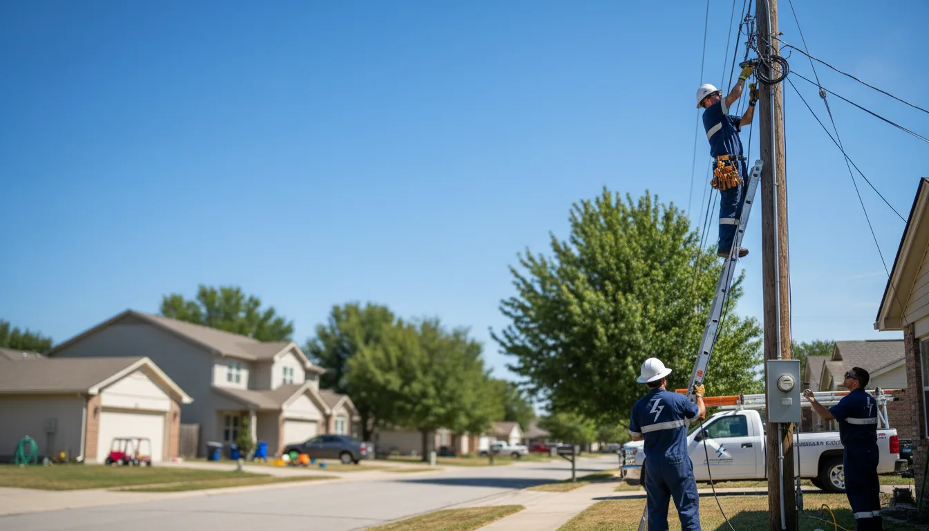 Residential electrician providing installation services in Dycusburg, KY